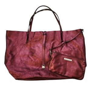 Tiffany & Co. Reversible Tote metallic red leather suede